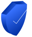 Illustration of a warranty shield with a tick